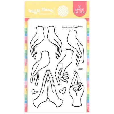 Waffle Flower Crafts Clear Stamps - Caring Hands